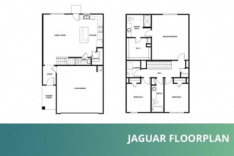 a floor plan of two different floor plans of a house
